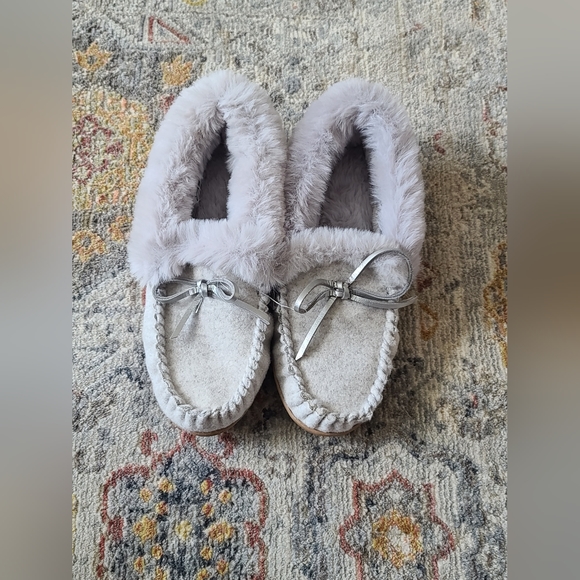 J. Crew Shoes Nwt Grey Jcrew Slippers Poshmark